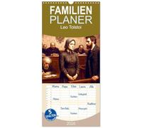 Familienplaner 2026 - Leo Tolstoi mit 5 Spalten (Wandkalender, 21 x 45 cm) CALVENDO: Realistische Malerei trifft auf zeitlose Literatur