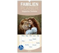 Familienplaner 2026 - Magische Tierliebe mit 5 Spalten (Wandkalender, 21 x 45 cm) CALVENDO: Lassen Sie sich jeden Monat aufs Neue durch die wunderbare ... Liebe zwischen Mensch und Tier verzaubern.