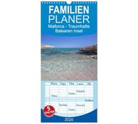 Familienplaner 2026 - Mallorca - Traumhafte Balearen Insel mit 5 Spalten (Wandkalender, 21 x 45 cm) CALVENDO: Lassen Sie sich verzaubern von herrlichen Fotografien der hübschen spanischen Urlaubsinsel