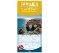 Familienplaner 2026 - Península Ibérica mit 5 Spalten (Wandkalender, 21 x 45 cm) CALVENDO: Mit dem Wohnmobil durch Spanien und Portugal - eine Rundreise