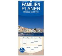 Familienplaner 2026 - Rhodos und Symi mit 5 Spalten (Wandkalender, 21 x 45 cm) CALVENDO: Zwei Perlen in der Ägäis, Rhodos und Symi