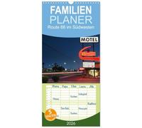 Familienplaner 2026 - Route 66 im Südwesten mit 5 Spalten (Wandkalender, 21 x 45 cm) CALVENDO: Die Route 66, auch Mother Road genannt, genießt ... Teilstück der Route 66 im Südwesten der USA.