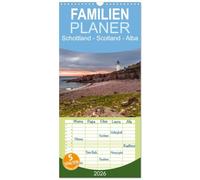 Familienplaner 2026 - Schottland - Scotland - Alba mit 5 Spalten (Wandkalender, 21 x 45 cm) CALVENDO: 13 brillante Bilder zeigen Schottlands faszinierende Landschaft auf beeindruckende Weise.