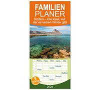 Familienplaner 2026 - Sizilien - Die Insel, auf der es keinen Winter gibt mit 5 Spalten (Wandkalender, 21 x 45 cm) CALVENDO: Das Meer das ganze Jahr über