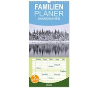Familienplaner 2026 - SKANDINAVIEN mit 5 Spalten (Wandkalender, 21 x 45 cm) CALVENDO: Skandinavien, Landschaften in Norwegen, Finnland und Schweden