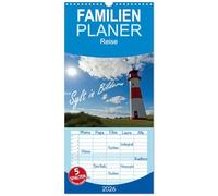 Familienplaner 2026 - Sylt in Bildern mit 5 Spalten (Wandkalender, 21 x 45 cm) CALVENDO: Eine Reise quer über die Insel.