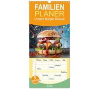 Familienplaner 2026 - Unsere Burger Deluxe mit 5 Spalten (Wandkalender, 21 x 45 cm) CALVENDO: Mit unseren Burgern rund ums Jahr.