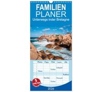 Familienplaner 2026 - Unterwegs in der Bretagne mit 5 Spalten (Wandkalender, 21 x 45 cm) CALVENDO: Auf Entdeckungsreise in der Bretagne.