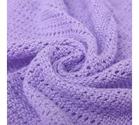 Family Bedding Coperta cellulare viola per letto singolo, coperta cellulare per adulti, in cotone, reversibile, leggera, termica, morbida, tradizionale coperta cellulare (180 x 230 cm)