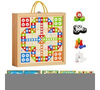 Family Board Games, Tabletop Bowling Toys, 8.66x8.66x1.97 Inches Educational Wood, Board Game for Kids, Bedtime Routines, Home, Boys, Girls, Preschool, Classroom Activities