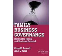 C. Aronoff J. Ward Family Business Governance (Tascabile)