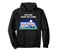 Family Camping Vacation Trip - Nature Here We Come Felpa con Cappuccio