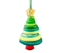 Family Crafting Delight: Button Christmas tree ornament kits inspire creativity through the assembly of handmade button decorations, offering a perfect crafting experience for children and adu