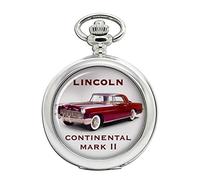 Family Crests Lincoln Continental Mk II Auto Orologio da Tasca Cacciatore