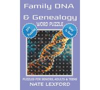 Family DNA & Genealogy Word Search Puzzle Book: Word Searches with Easy to Read Print about Ancestry, DNA, Heritage and more | 6x9 inches, 110 pages ... Gifts for Vacations, Holidays and Free Times
