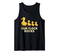 Family Funny Matching Group Our Flock Rocks Cute Yellow Duck Canotta