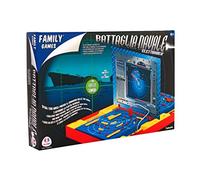 Family Games Battaglia Navale Elettronica con Veri Effetti Sonori, 4 Anni +, 2 Giocatori, Navi e Segnalini in Plastica, Multicolore