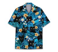 Family Gifts Kingdom Camicie hawaiane a fungo da uomo, camicia a fungo, camicie a fungo da uomo, a righe con fungo con bottoni, Cat 2, XXL