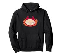 Family Guy Devil Stewie with Flames Cartoon Felpa con Cappuccio