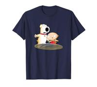 Family Guy Stewie and Brian Shocked Transporter Cartoon Maglietta