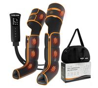 FAMILY HEALTH Massaggiatore per gambe con compressione termica e aria, 6 modalità e 3 livelli di intensità per circolazione e sollievo dal dolore, stivali a compressione approvati FSA HSA, regali per