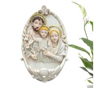 Family Holy Water Font - 3D Resin Wall Mounted Religious Home Decor