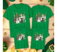 Family Lucky Dogs Funny St. Patrick's Day T-Shirts Irish Green Parade #STPD -c