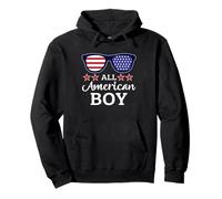 Family Matching 4 luglio All American Boy Occhiali da sole Felpa con Cappuccio