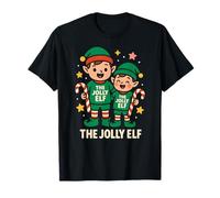 Family Matching Elf The Jolly Elf - Divertente Vacanza per Bambini Maglietta