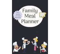 Family Meal Planner: 6x9 in size & 99+ pages for weekly dinner ideas & shopping list perfect for busy families!