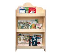 Family Nation, Libreria Frontale Montessoriana Cloud per Bambini, Ideale per Contenere e Organizzare Libri, Solida Struttura in Legno, Natural, 95x60x12,5cm
