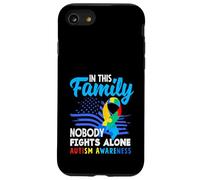 Family Nobody Fights Alone Pezzo del puzzle sulla consapevolezza dell'autismo Custodia per iPhone SE (2020) / 7/8