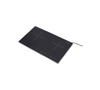 Melchioni Family Piastra Induzione OBLIVION 2, Piano Cottura Induzione 2 Fuochi, Vetro Nero, Display Digitale, Timer, Blocco Sicurezza Bambini, Protezione Surriscaldamento, Assorbimento Massimo 3300W