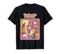 Family Portrait Cat Lady Sarcastic Retro Funny Adult Humor Maglietta