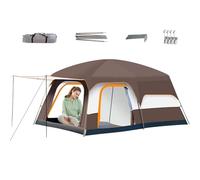 Family Tent Cabin Shelter, Waterproof Multiroom Design, Durabled Weatherproof Fabric, Ampia Capacity Camping Adventures for Hiking Beach Sleepovers, 122,05 x 82,68 x 70,87 pollici