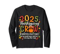 Family Thanksgiving 2025 Thanksgiving Crew Turkey Matching Maglia a Manica