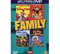 Family- The Nutcracker Prince/ Animal Farm/Felix The Cat/ All Dogs Go To Heaven (4 FILMS/2 DVD'S)