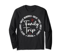 Family Trip Vacation 2026 Summer Group Matching Great Family Maglia a Manica