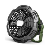 Family | Ventilatore Portatile da Campeggio Ricaricabile, Batteria 5200 mah, Luc