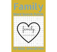 Family Word Search Puzzle: Family themed word search puzzle book, easy read, print | 6x9 inches, 110 pages, 55 word search | Gift for vacation, holidays and relaxing time