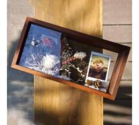 Famiola della ombra in legno Clear Keepsake Picture, con copertura in ,