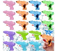 FAMKEEP 18Pezzi Mini Pistole piccole ad Acqua,Pistola ad Acqua All'aperto per Bambini, Pistola ad Acqua per Adatto Giochi D'acqua Estivi Spiaggia Piscina Giardino, Feste di Compleanno