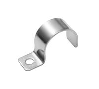 FamlTol 20 Pezzi Staffe Fermatubo, U Clip per Cavi in Acciaio Inossidabile 304, Fermacavo unico foro Morsetti Per Tubi per installazione di cavi interni ed esterni Ø 20 mm