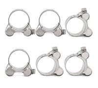FamlTol 6 pezzi Fascette Metalliche Stringitubo 29-31 mm Morsetto per Tubo di Scarico Morsetto per tubo di scarico per moto Fascette Stringitubo Inox Fascetta Stringitubo per Accessori Tubi Scarico