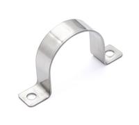 FamlTol 6Pcs Collari Per Tubi Acciaio Inossidabile 304 Morsetti Per Tubi 2 Fori Fascette Stringitubo Morsetto Per Tubi A Forma Di U Per Il Fissaggio Dei Tubi Ø 50 mm