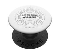 Fammi riflettere bene, design della citazione dal pensiero divertente ora PopSockets PopGrip Adesivo