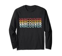 Famosa Città Anni '70 retrò USA - Vintage Vancouver Maglia a Manica