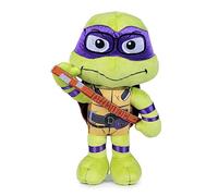 Famosa Softies - Peluche Donatello delle Tartarughe Ninja, personaggio del film caos mutante, misura 30 cm, con maschera viola e dettagli, da regalare a ragazzi e ragazze di qualsiasi età (760022775)