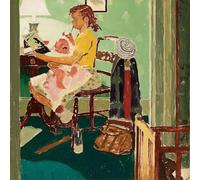Famosi poster di norman rockwell ragazza che tiene un bambino arte della parete pittura su tela retrò stampe norman rockwell per le immagini di decorazioni domestiche 15X15cmx1 senza cornice