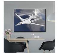 Famoso Aereo da Caccia su Tela, Poster da Parete, Stampe di Aerei Militari, Quadri da Parete per Soggiorno, Arredamento per la casa - 50x70cm Senza Cornice